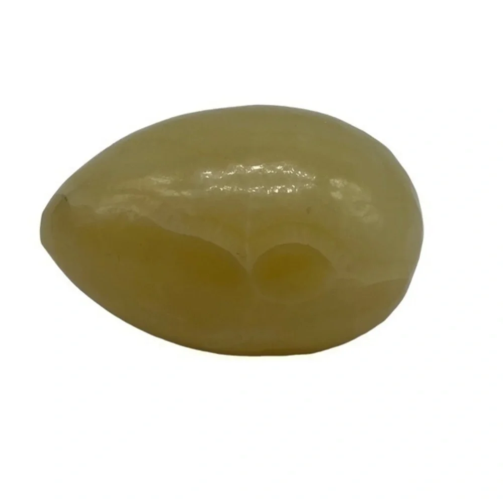 Marble Cream and Veining Egg Shape Home Decor